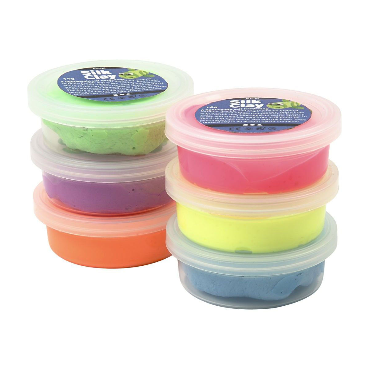 Silk clay https: www.cchobby.nl silk-clayr-neon-kleuren-6x14-gr-1-doos