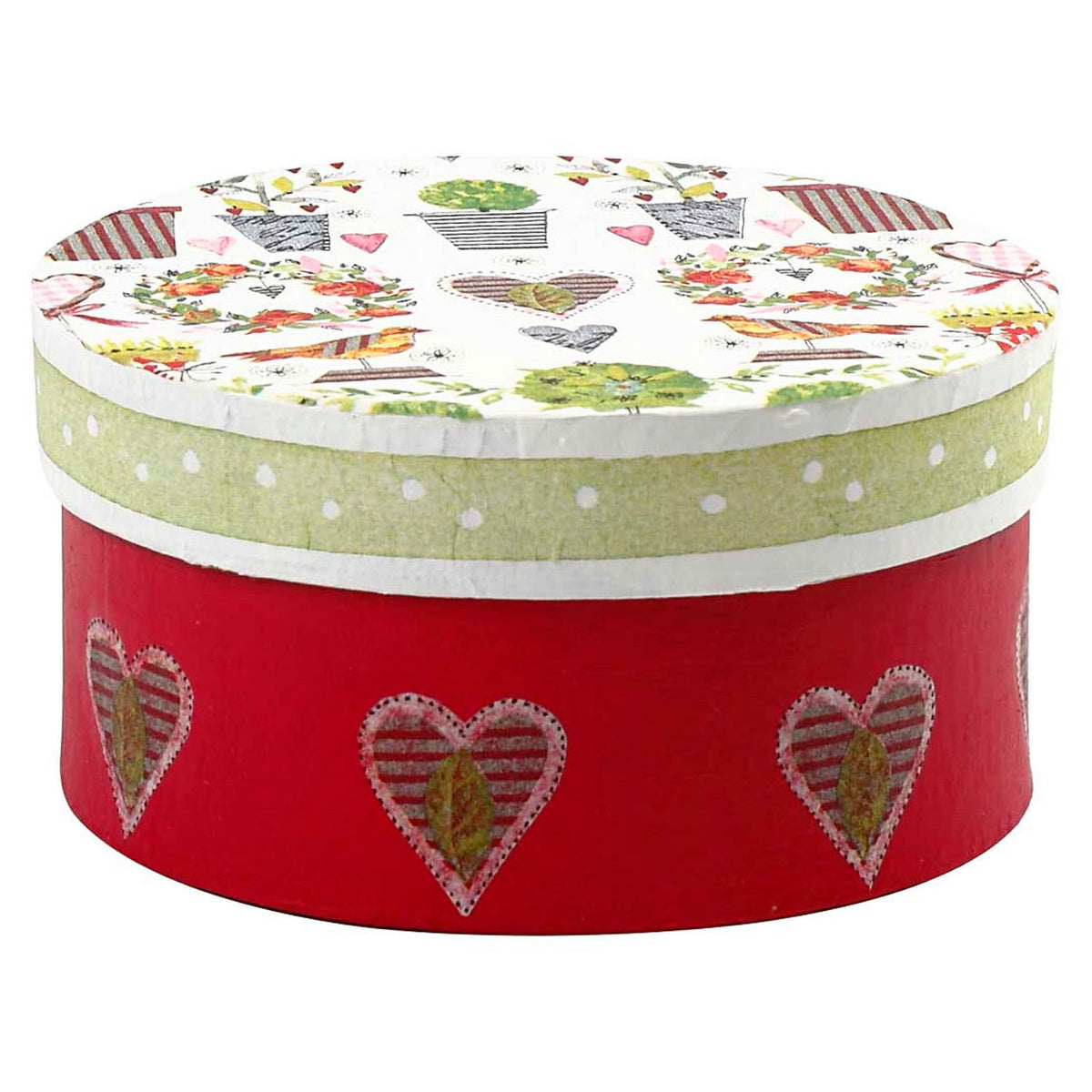 Creativ Company papier-mâché round boxes 3 pcs h: 5+6.5+7.5 cm