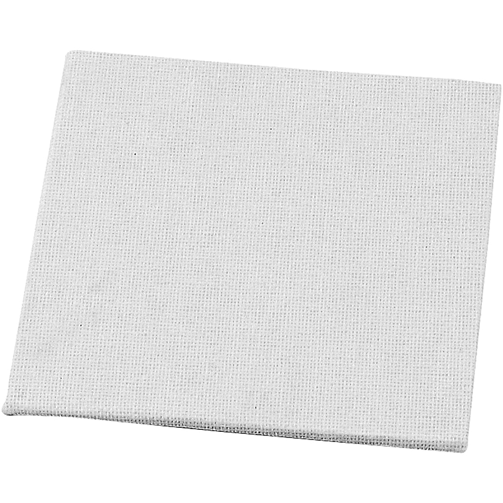 Creativ company canvas paneel, afm 10x10 cm, dikte 3 mm, 280 gr, wit, 1 stuk
