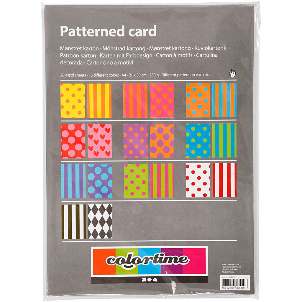 Creativ company https: www.cchobby.nl bedrukt-karton-a4-vel-210x297-mm-250-gr-diverse-kleuren-20-div-vellen-1-doos