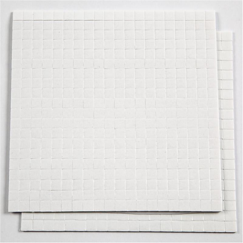 Creativ company 3d foam pads met 5x5x1mm, 2kant