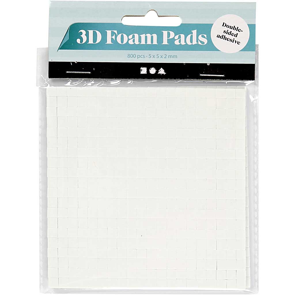 Creativ company 3d foam pads met 5x5x2mm, 2kant