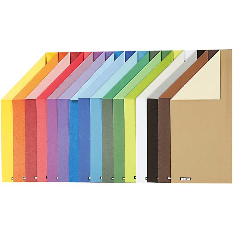 Creativ company color bar papier kleur a4 100gr, 16 vellen