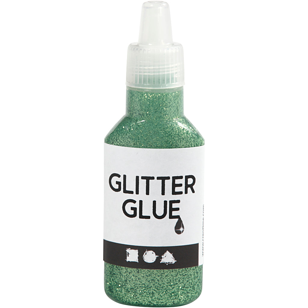 Creative company glitterlijm groen, 25ml