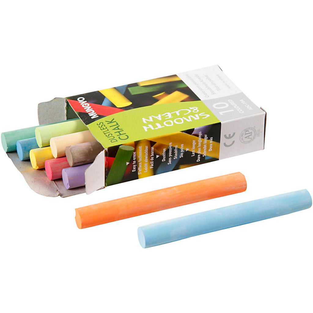 Creativ company schoolbordkrijt kleur, 10st.