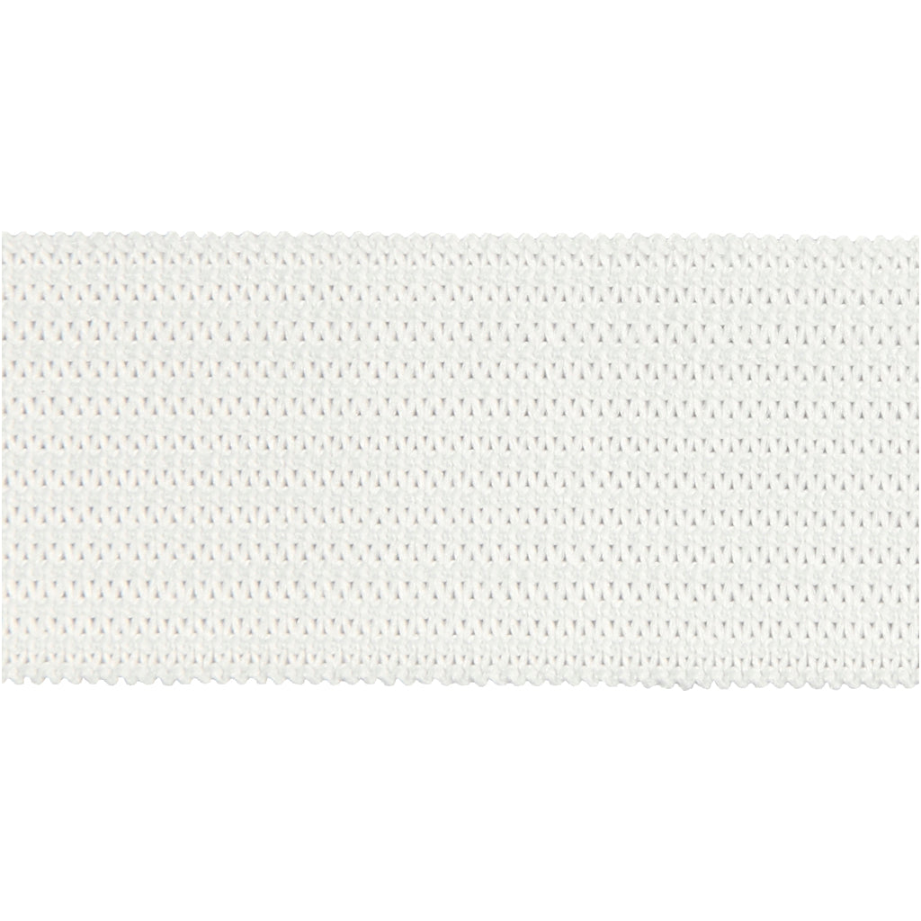 Creative company elastiek dikte 20mm wit, 25m