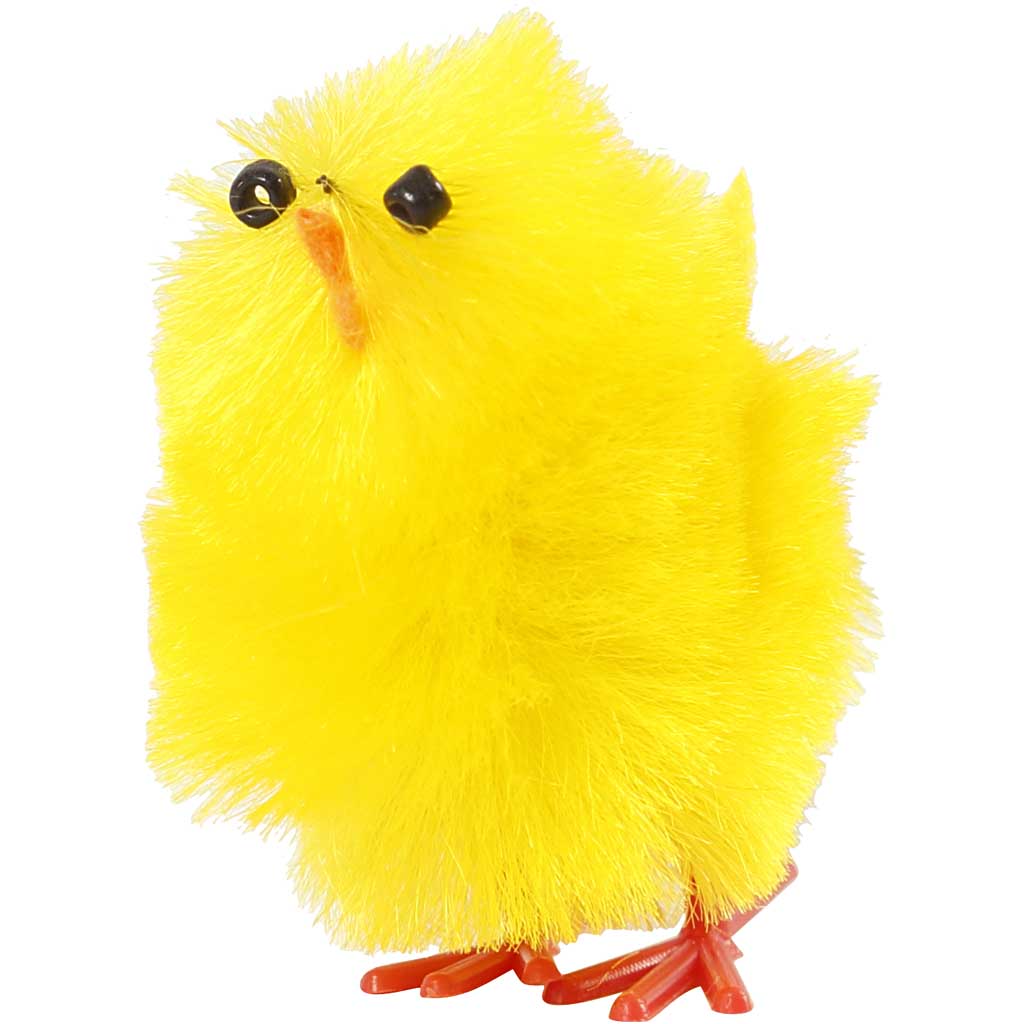 Creativ Company yellow chenille Easter chicks, 12 pcs.
