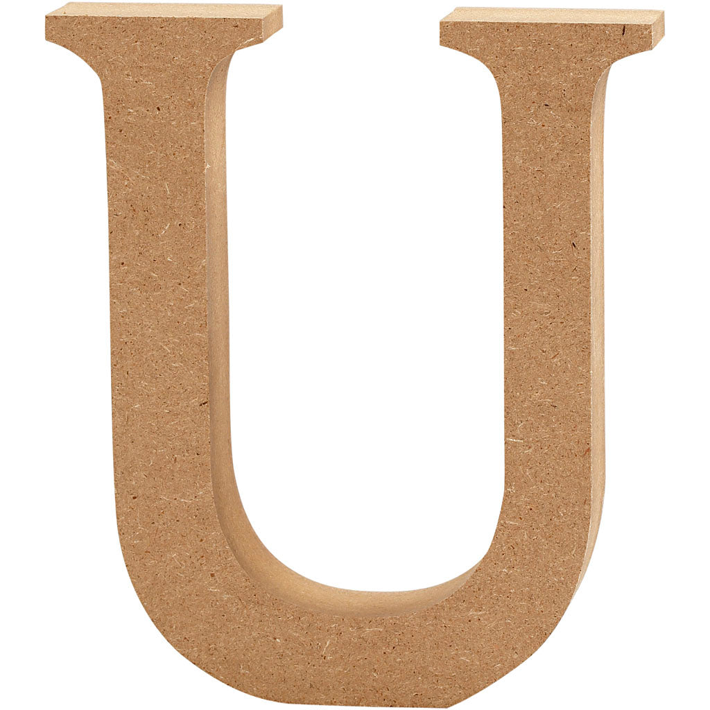 Creativ company letter u mdf 13cm, 1e.