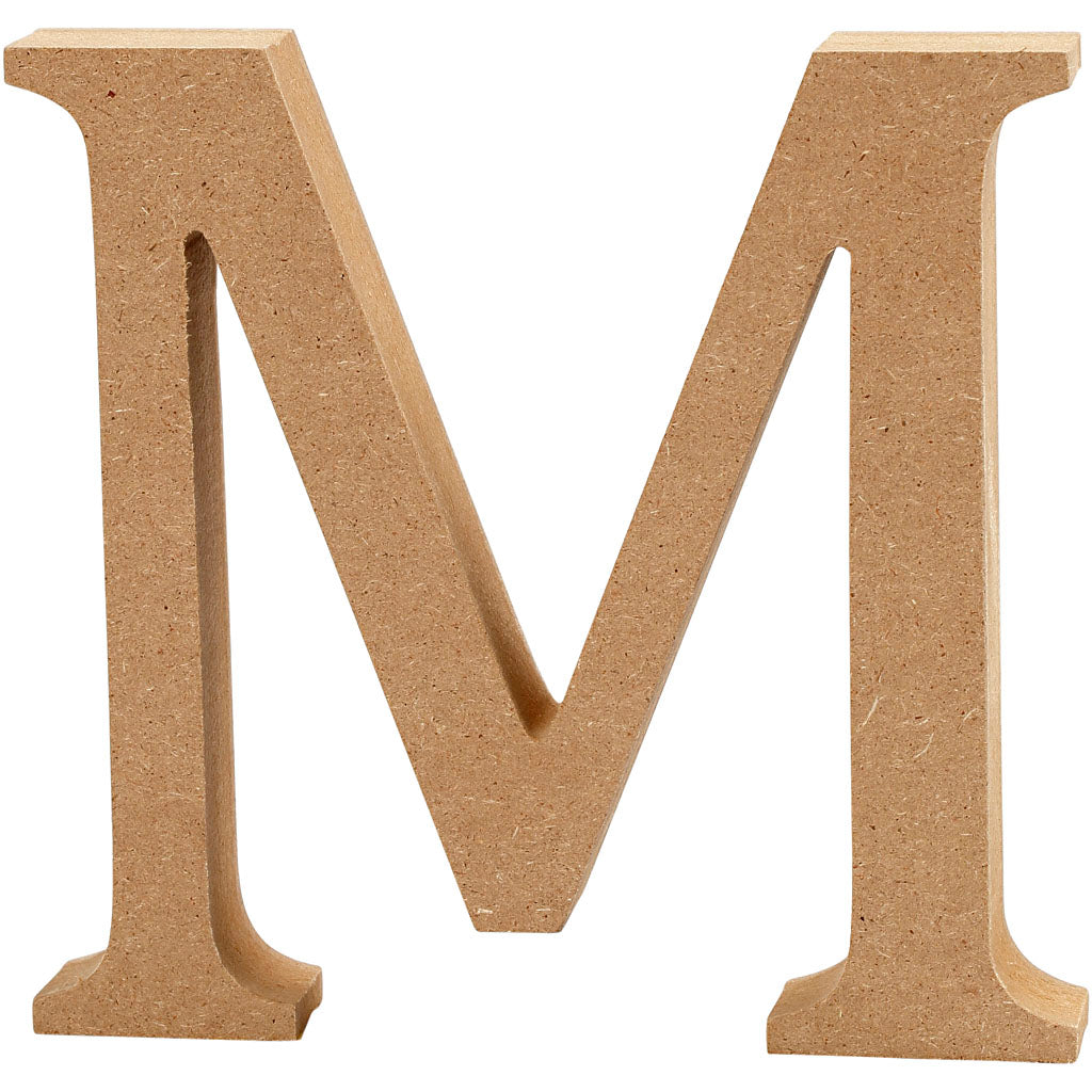 Creativ company letter m mdf 8cm, 1e.
