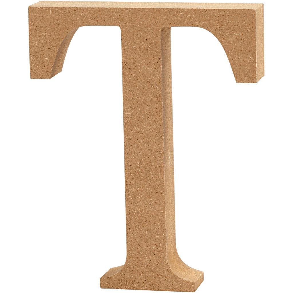 Creativ company letter t mdf 8cm, 1e.