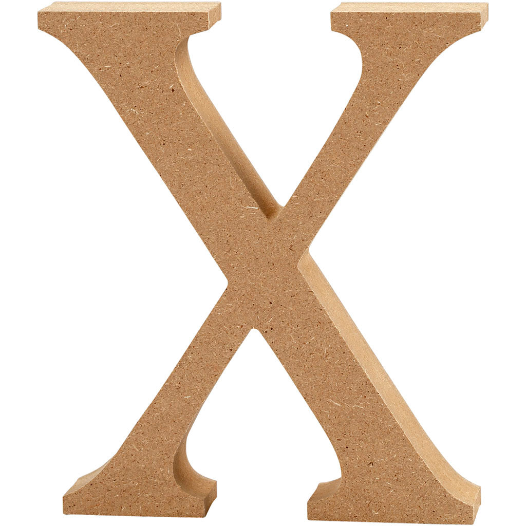 Creativ company letter x mdf 8cm, 1e.