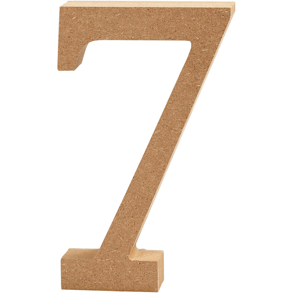 Creatief bedrijfscijfer 7 mdf 8cm, 1st.