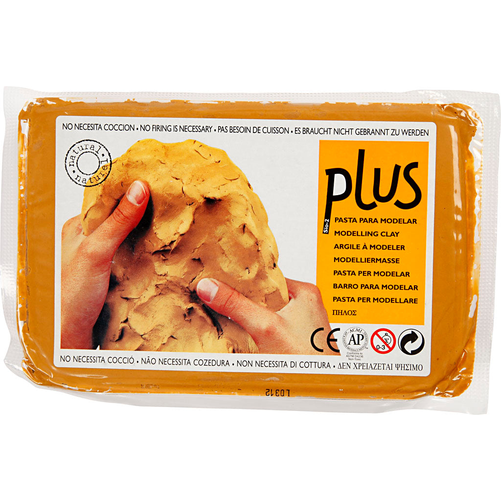 Creativ Company air-drying clay, curry color, 1000 gr