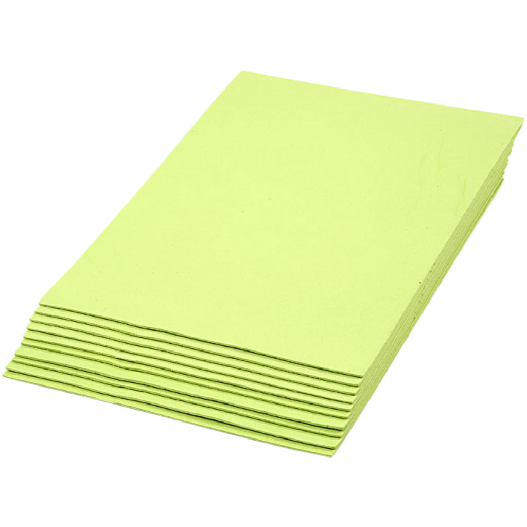 Creatief bedrijf eva foam opgenomen lichtgroen a4, 10st.