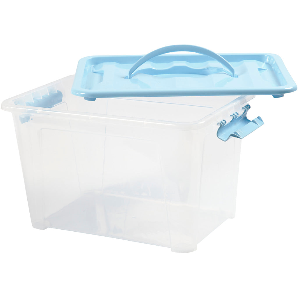 Creatief bedrijf hobbybox blauw met creatieve materialen, 1e.