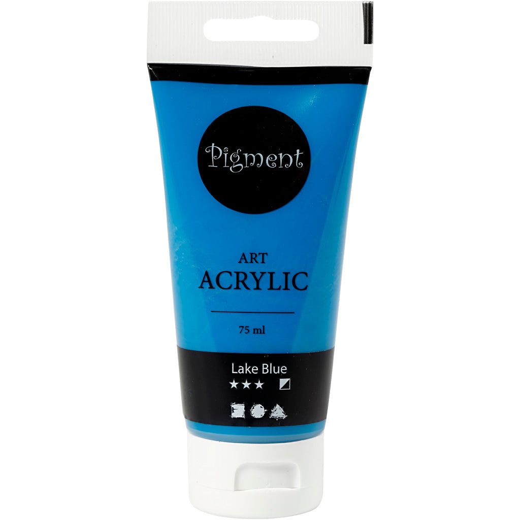 Creativ company pigment art acrylverf meer blauw, 75ml