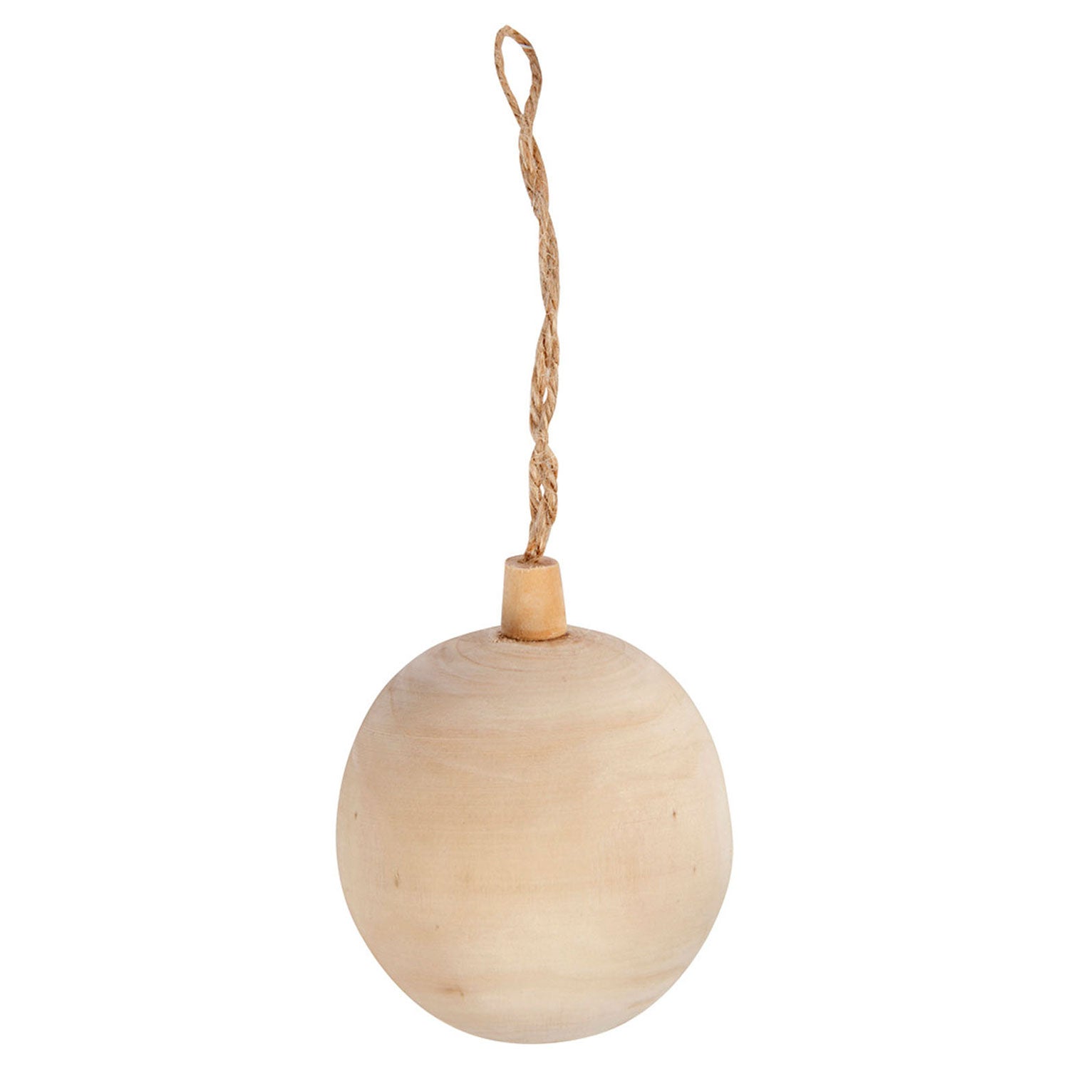 Creative company kerstbalhanger hout, 6,4cm