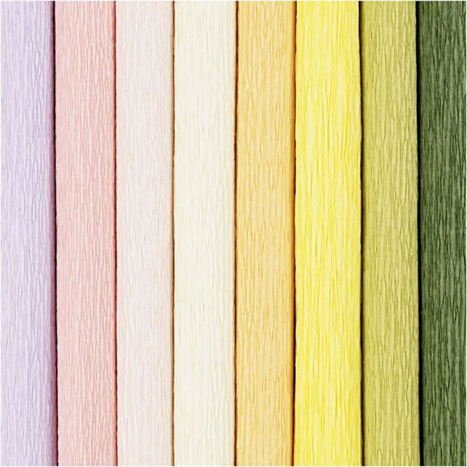 Creativ company crêpepapier pastelkleuren, 8 vellen