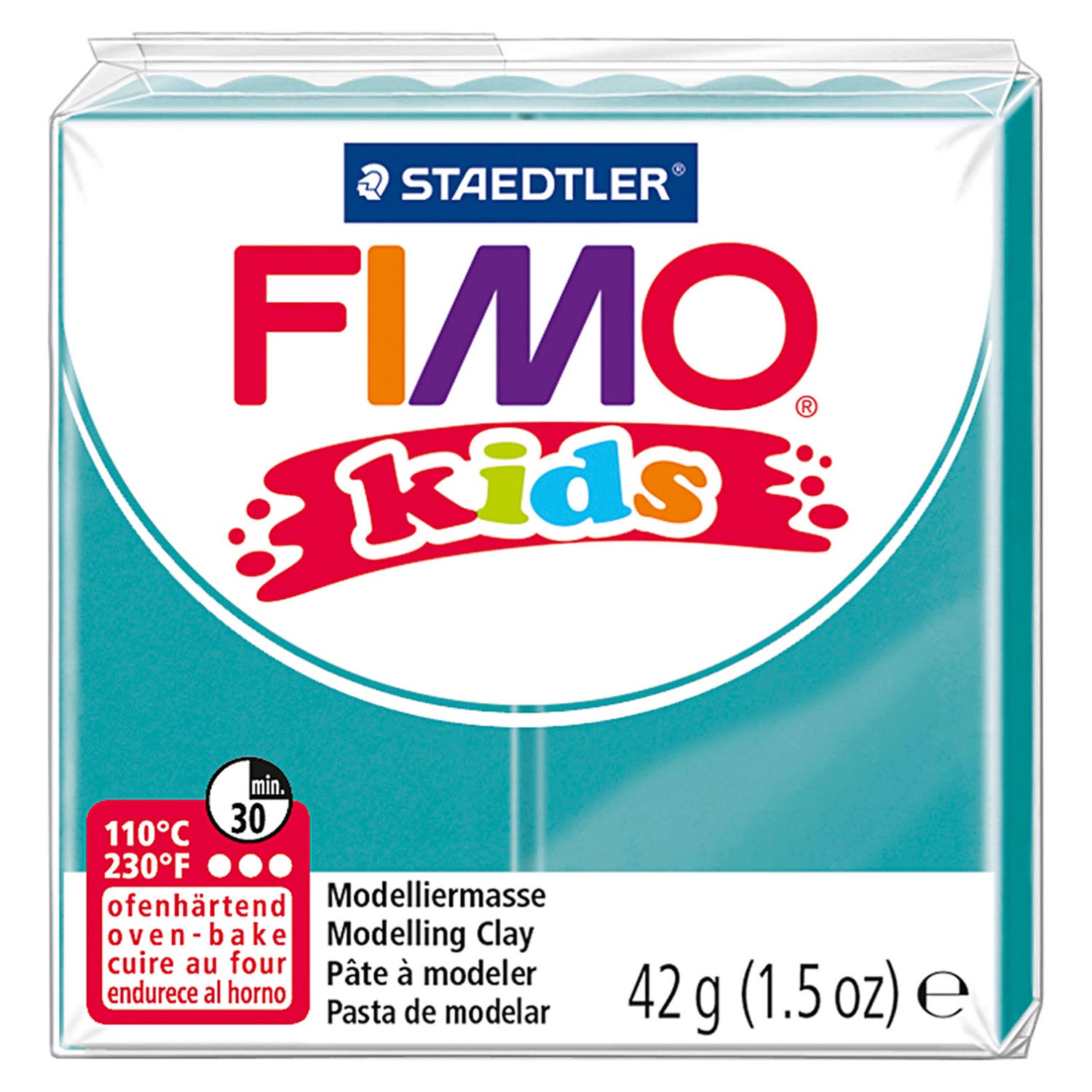FIMO Kids Boetseerklei Turkoois, 42gr