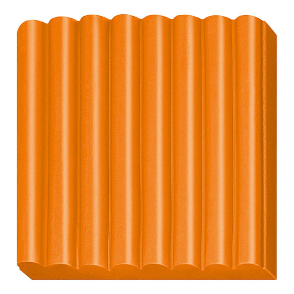 Fimo Kids 8030 - oven-hardening modelling clay - 42g block - orange