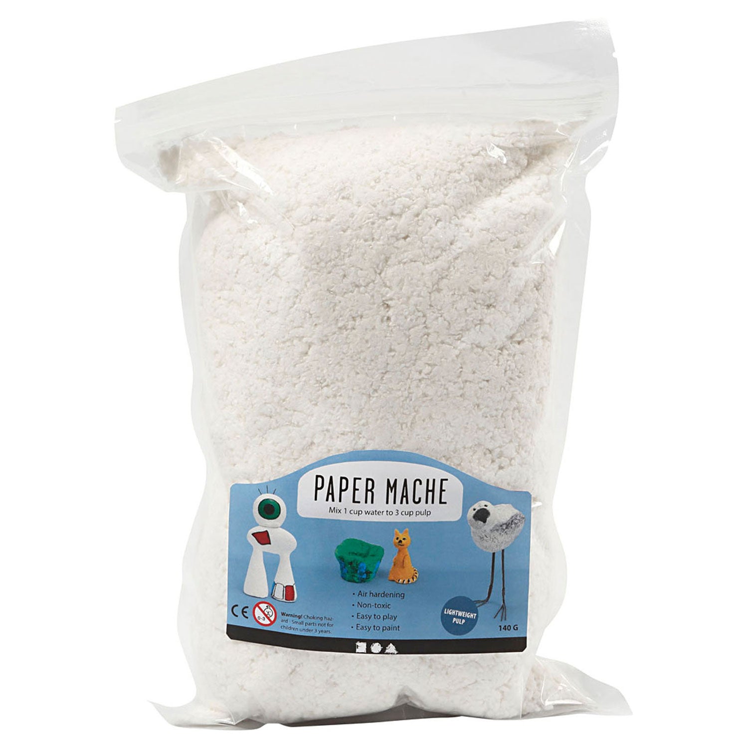Papier-machépulp, 140gr