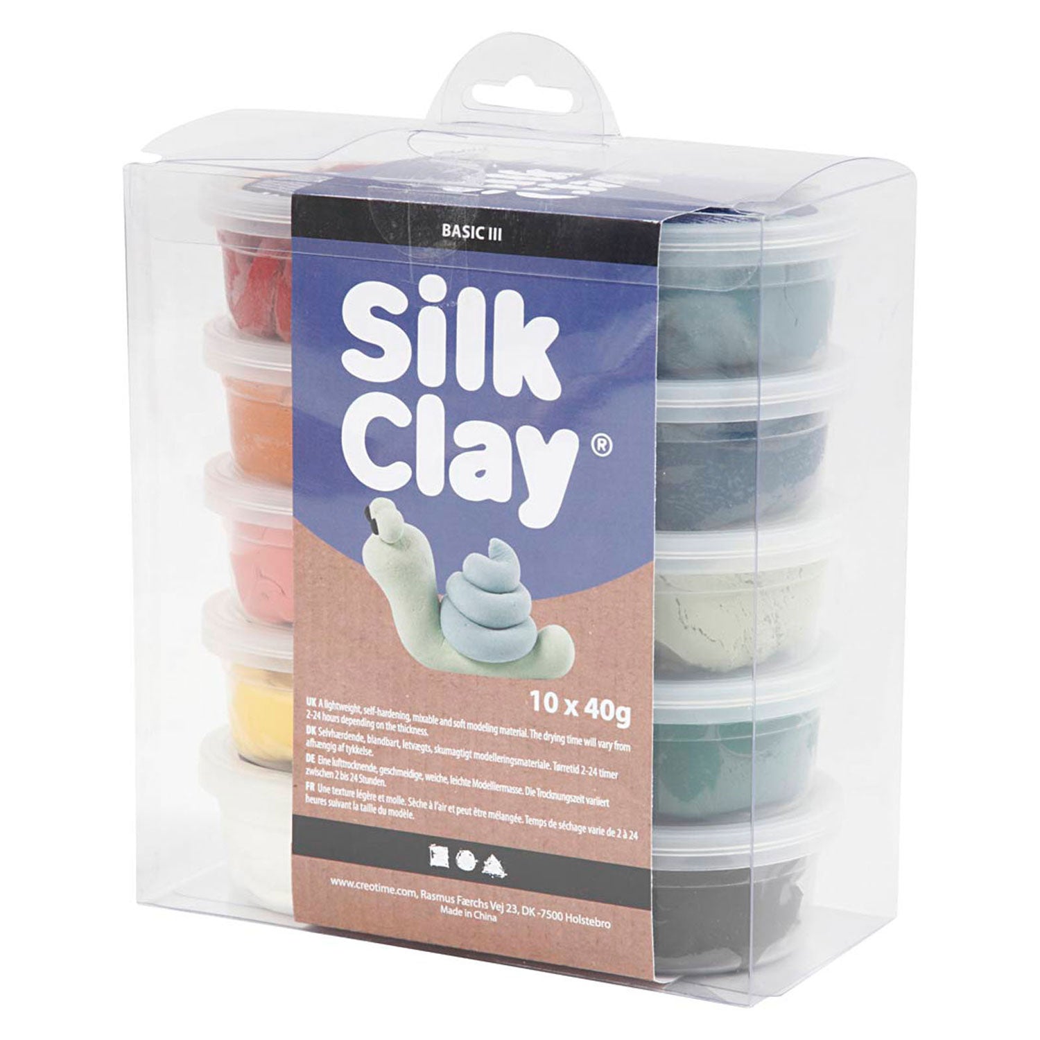Creativ Company Silk Clay, pastel colors, 10 pc.