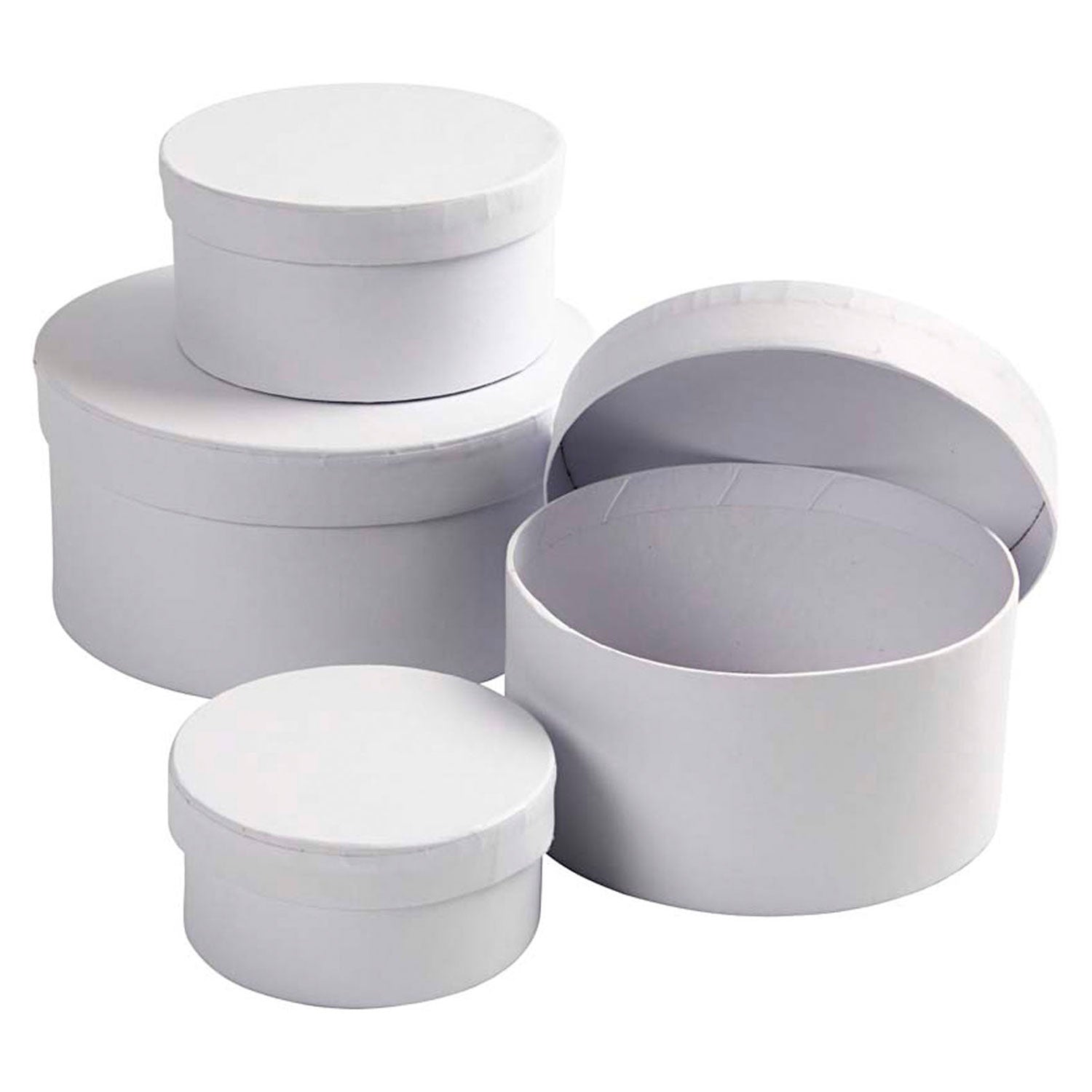 Creativ company https: www.cchobby.nl ronde-dozen-afm-8x4-10x5-12x6-14x7-cm-wit-4-stuk-1-set