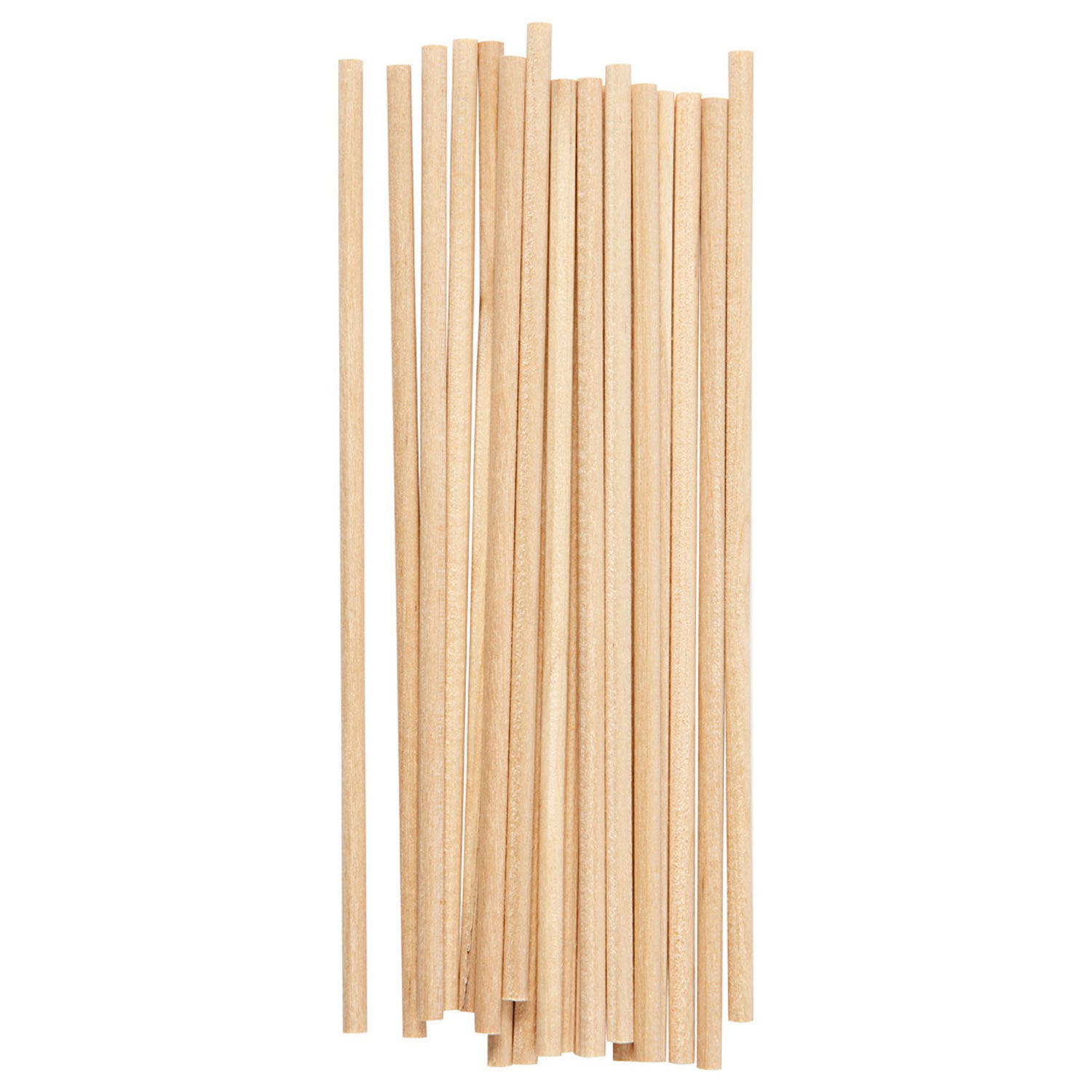 Creatief bedrijf ronde knutselstokjes hout, 20st.