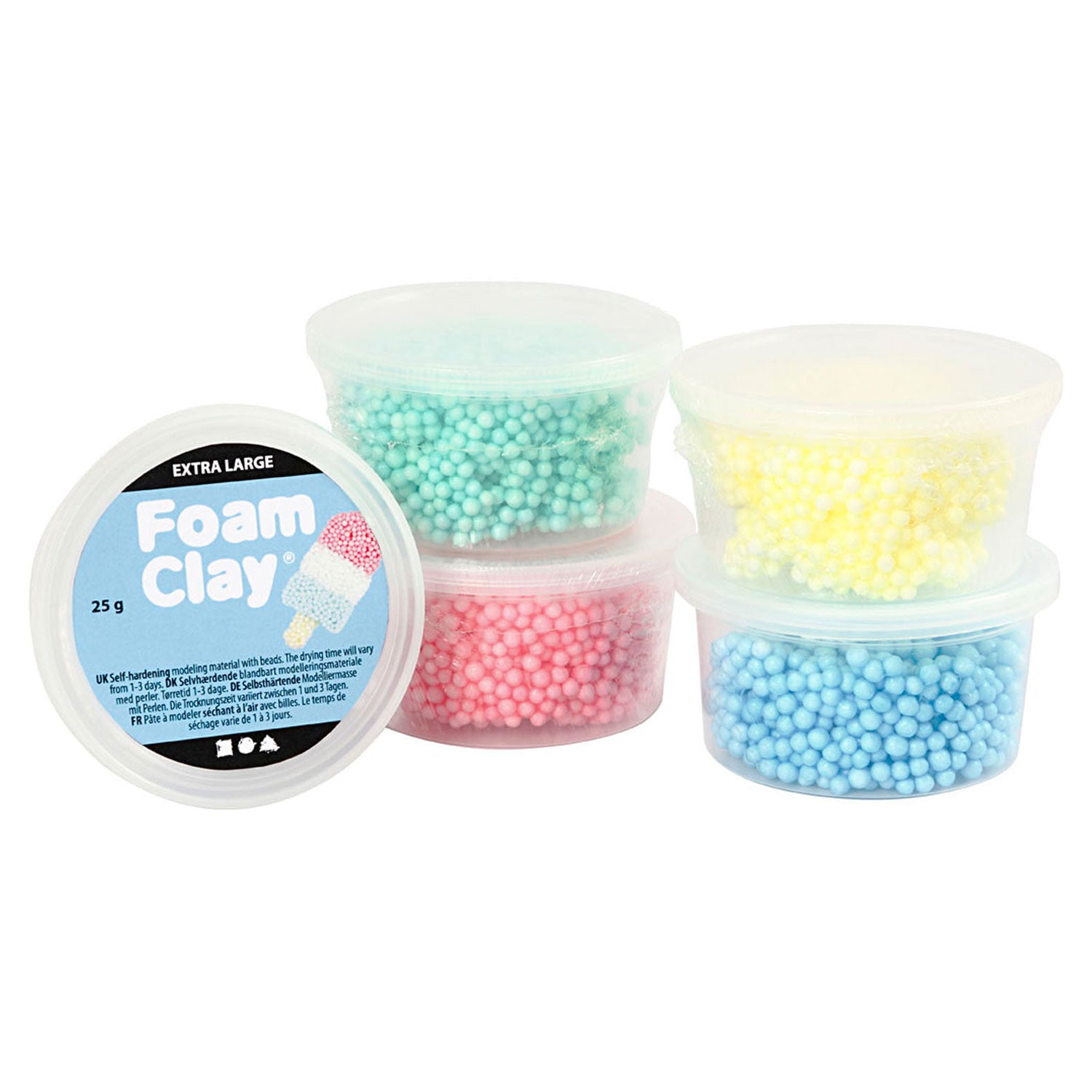 Creativ Company Foam Clay® Extra Large 5x25g Cheerful Colours