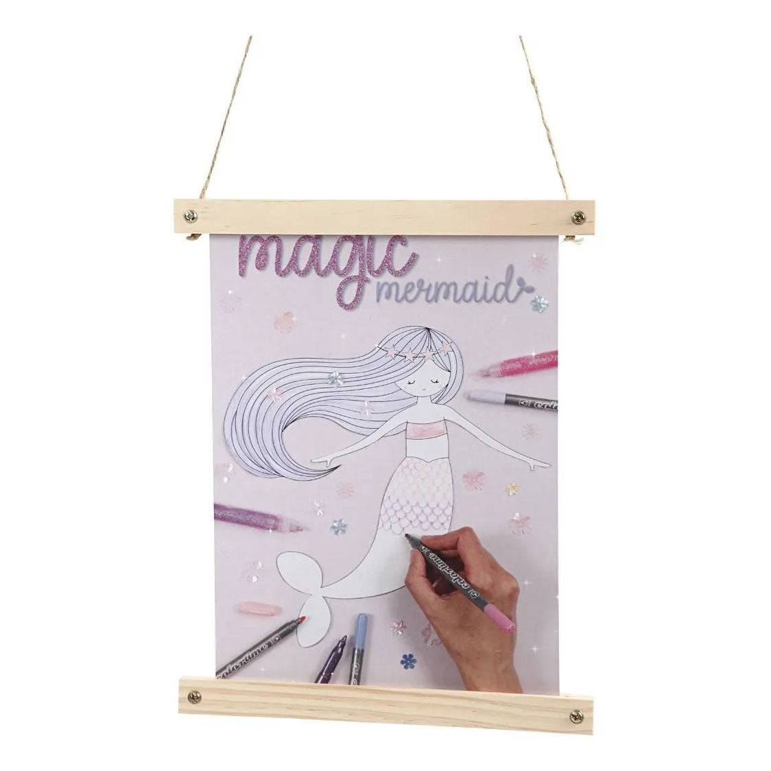 Houten Posterhanger voor A4 formaat.