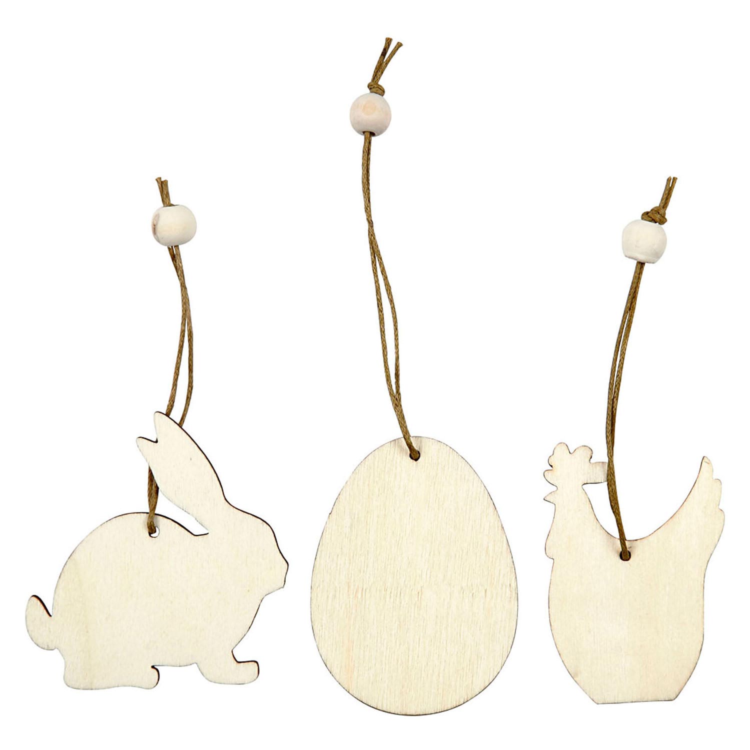 Creativ company https: www.cchobby.nl houten-decoraties-konijn-ei-kip-afm-6-cm-dikte-3-mm-9-stuk-1-doos