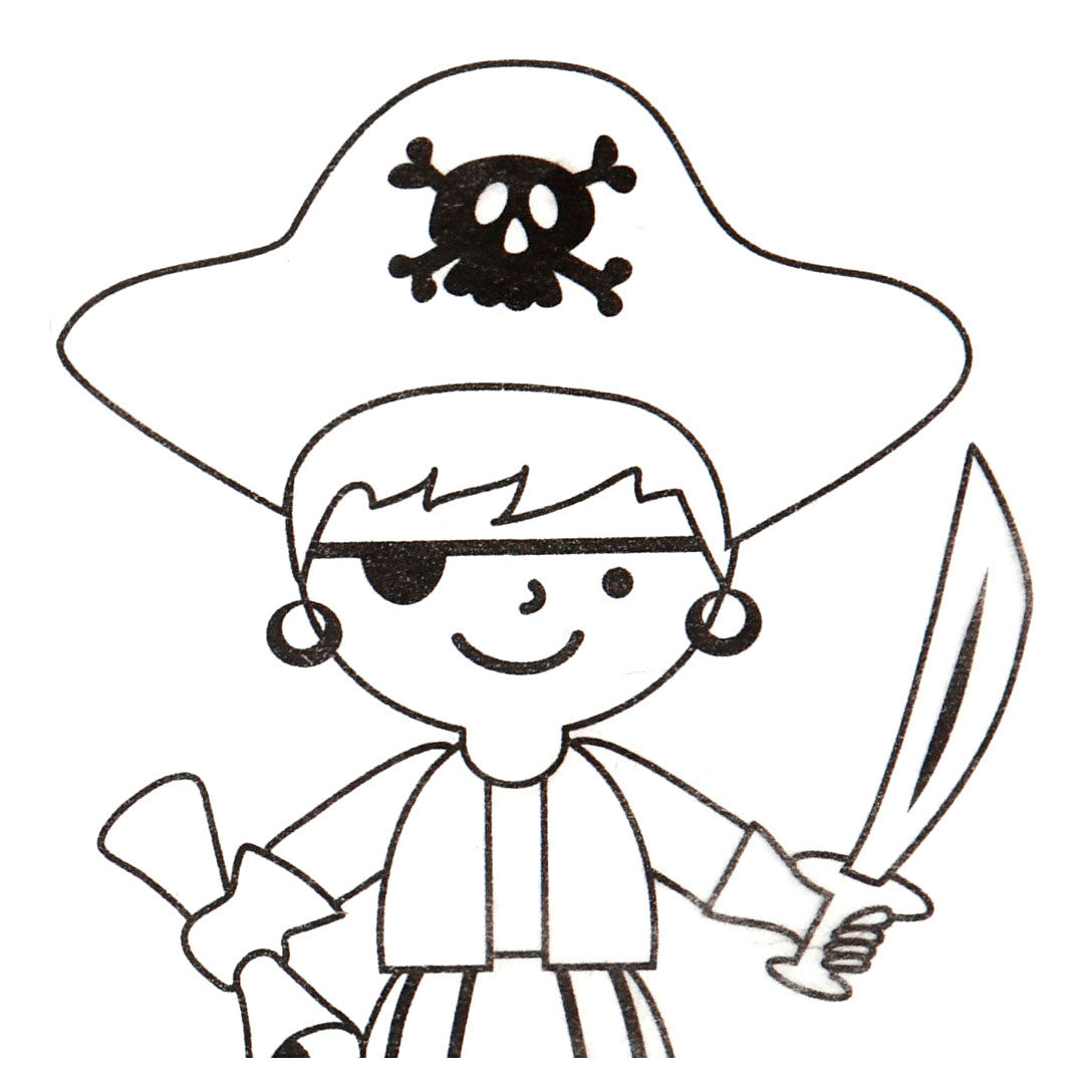 Vellen Krimpfolie met Motieven Piraten, 10e.