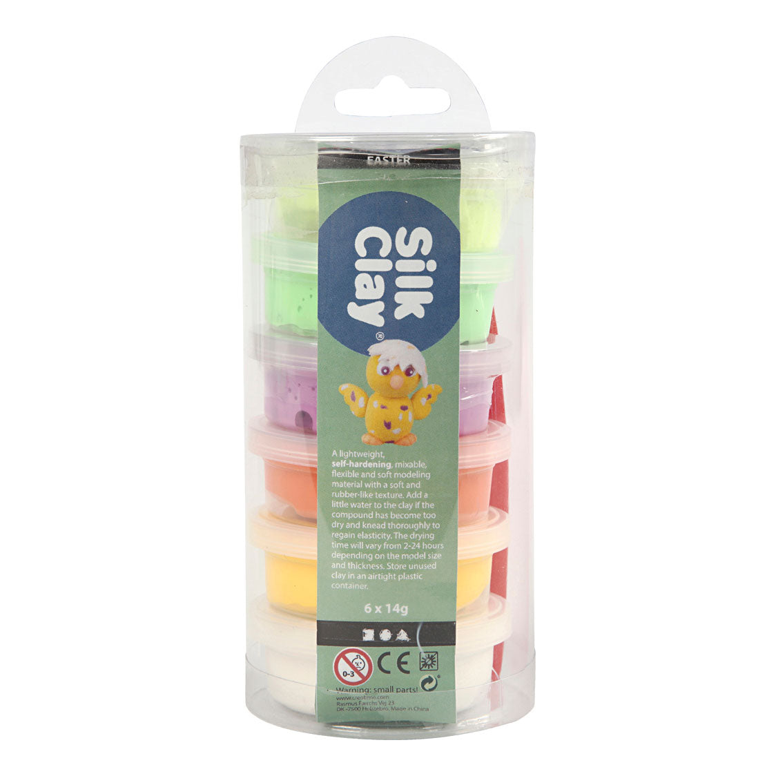 Creativ company silk clay voorjaarskleuren, 6x14gr.
