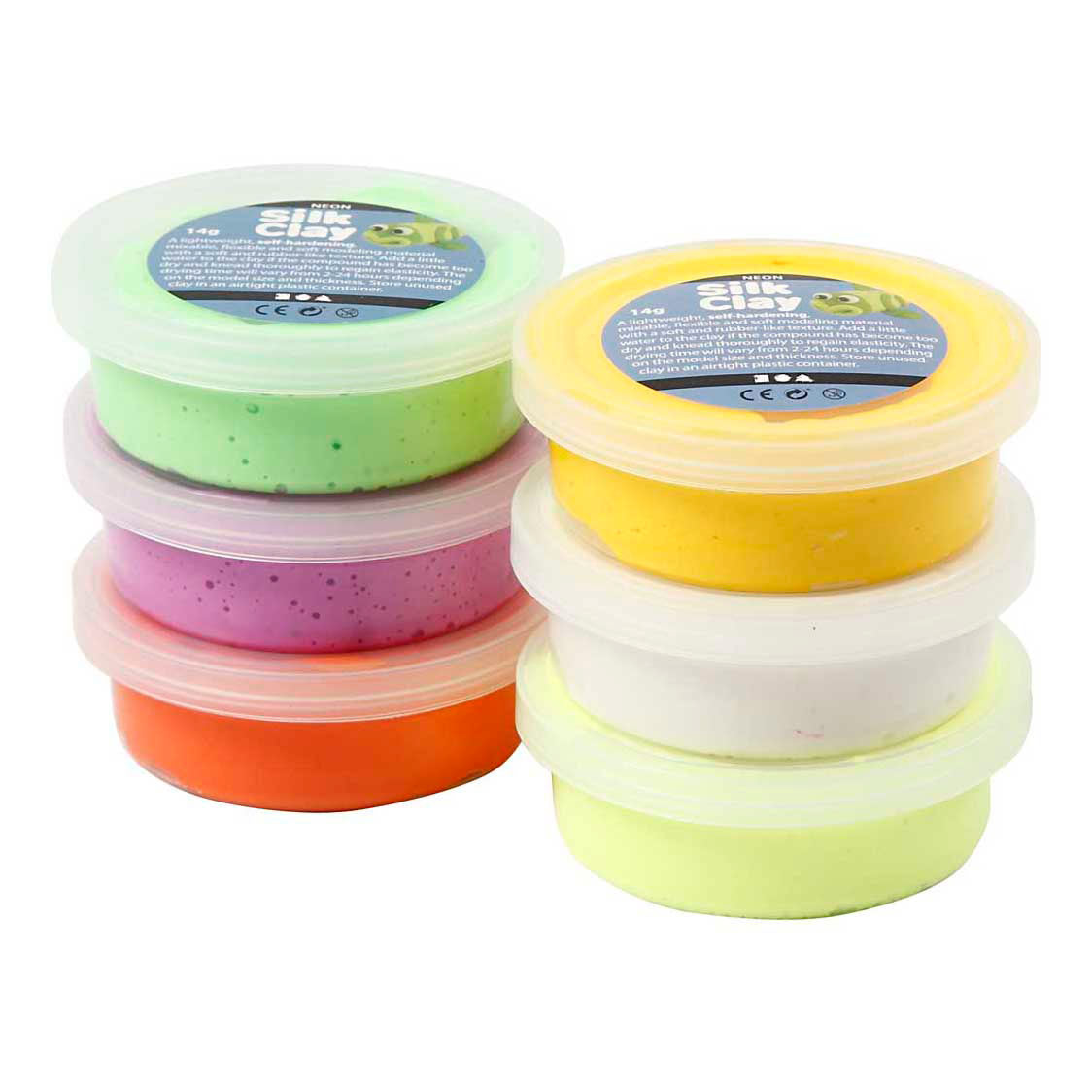Silk clay ®, spring colors, 6x14 gr 1 box