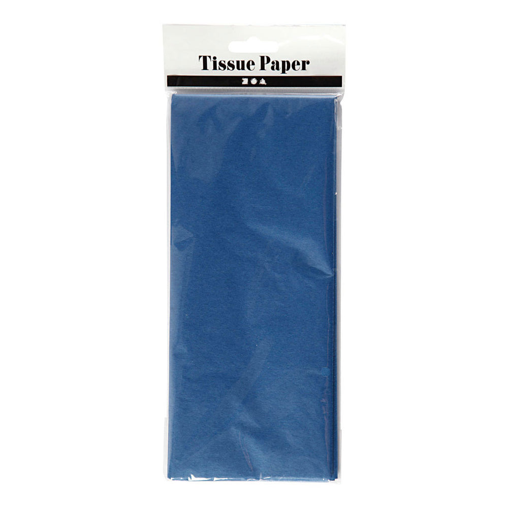 Creativ company tissuepapier blauw 10 afgesloten 14 gr, 50x70cm
