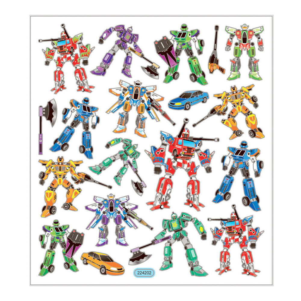 Creativ company zelfklevende stickers transformatoren, 1 vel