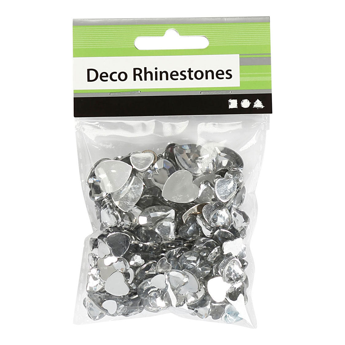 Creativ Company rhinestones silver assorted, 252 pcs.
