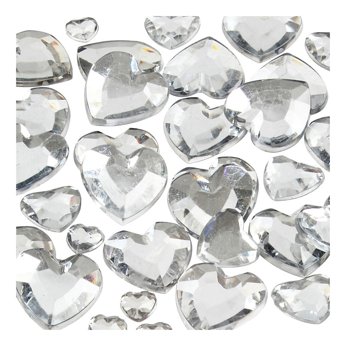 Creativ Company rhinestones silver assorted, 252 pcs.
