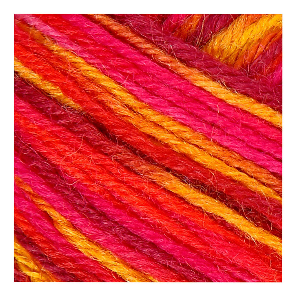 Creatief bedrijf sokkengaren rood oranje, 200 cm