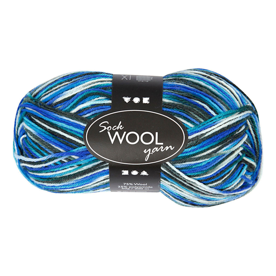 Creative company sokkengaren blauw turquoise, 200cm