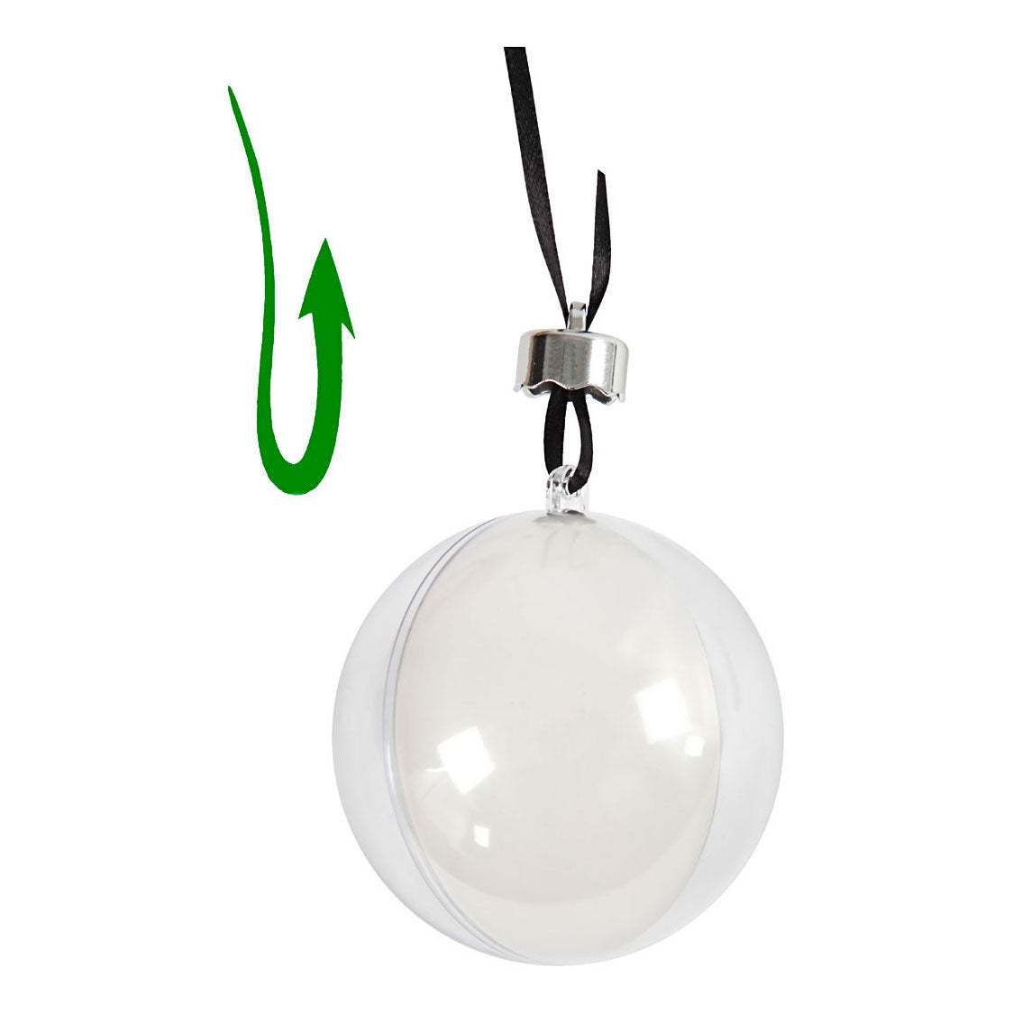 Creative company decoballen transparant 6cm, 8st.