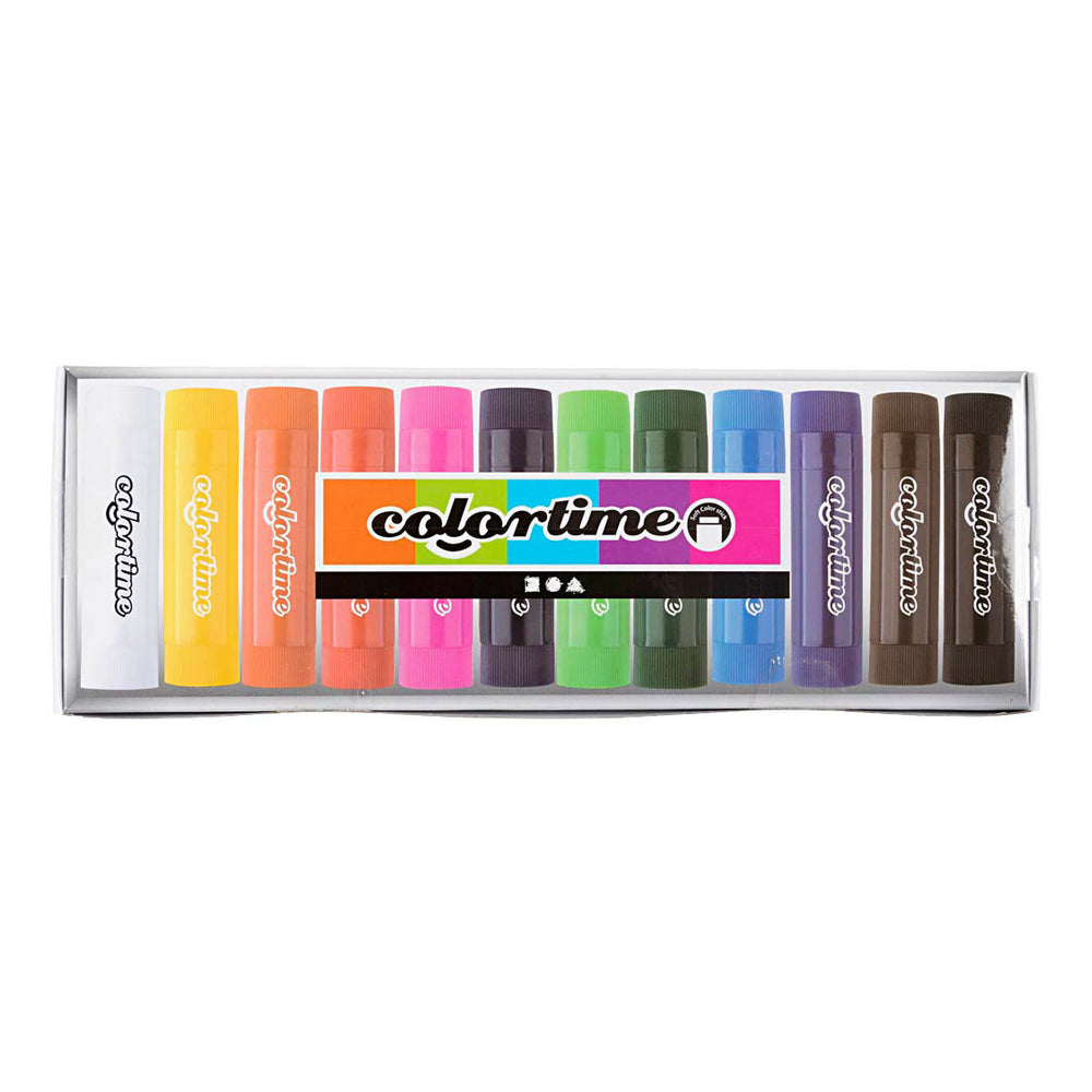Creativ company zachte kleurstift krijtkleur, 12st.