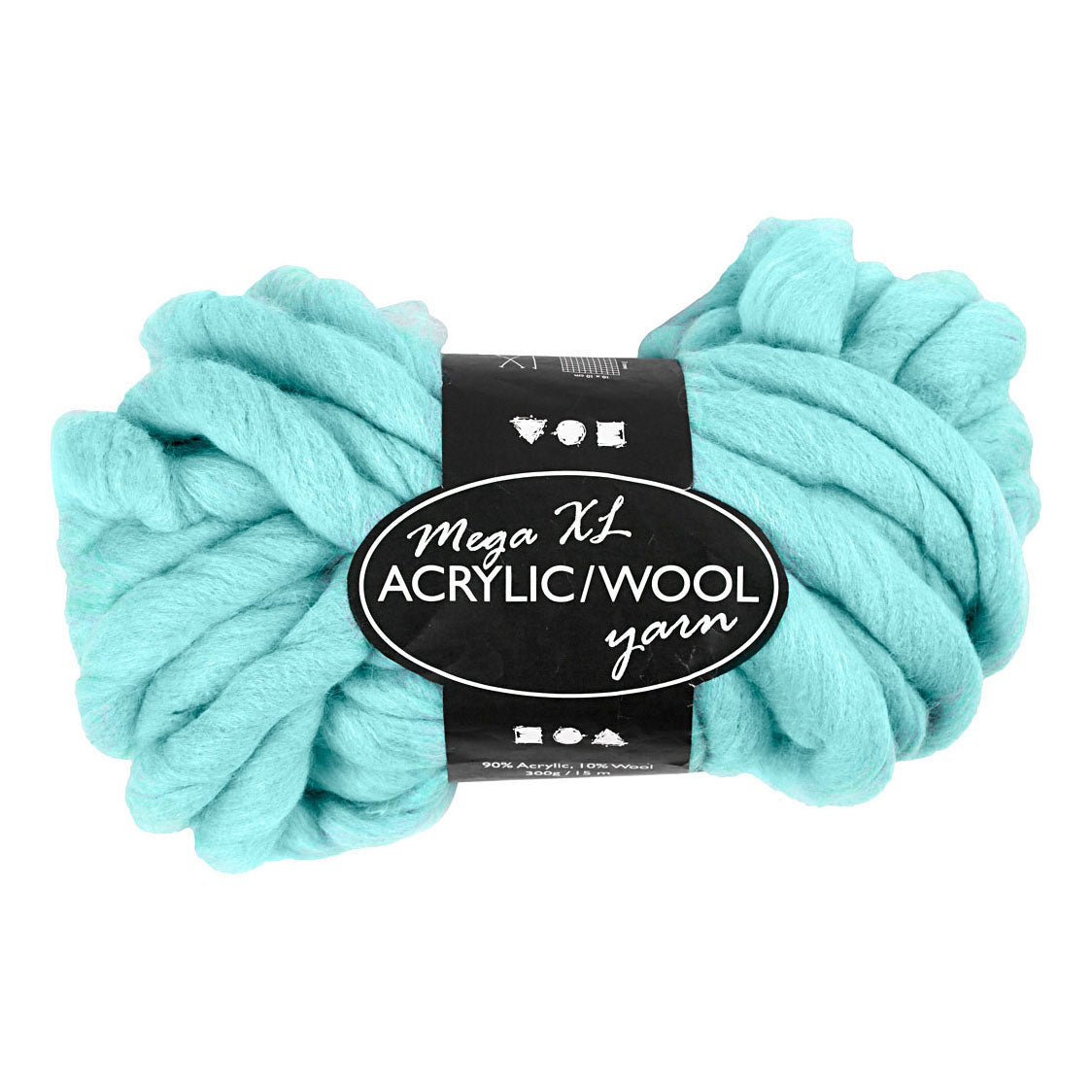 Creative company XL yarn of acrylic - turquoise, 15m