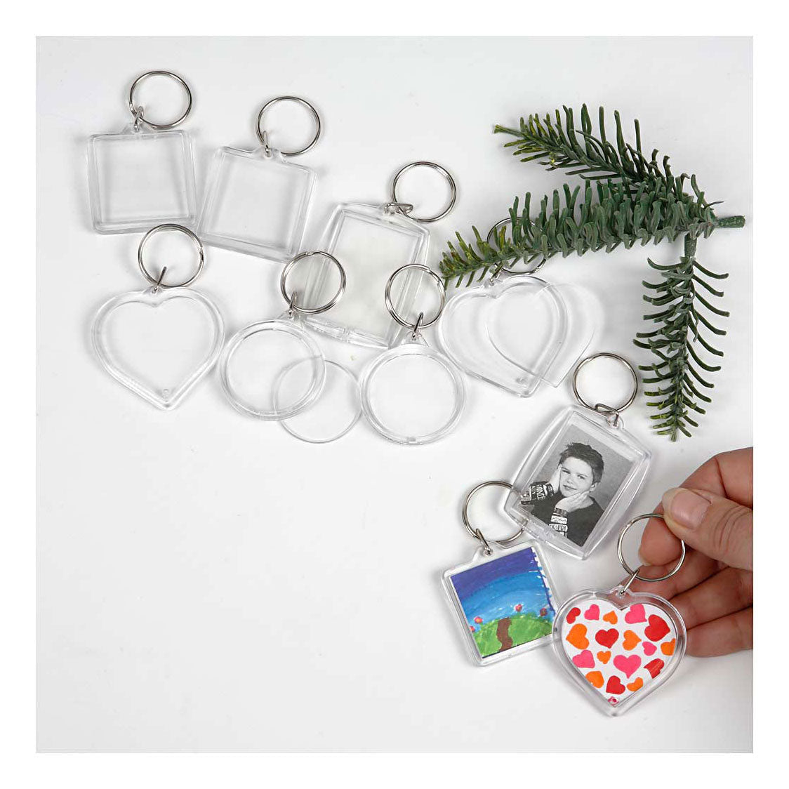 Creative bedrijfssleutelhanger 4-5 mm, 100st.