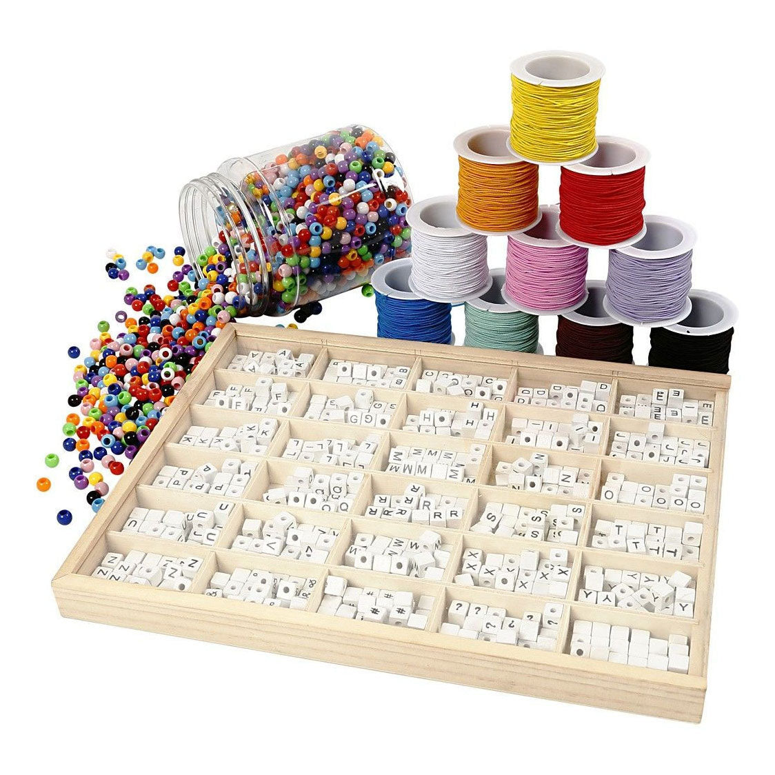 Creatieve bedrijfsletterkralen armbanden set maken