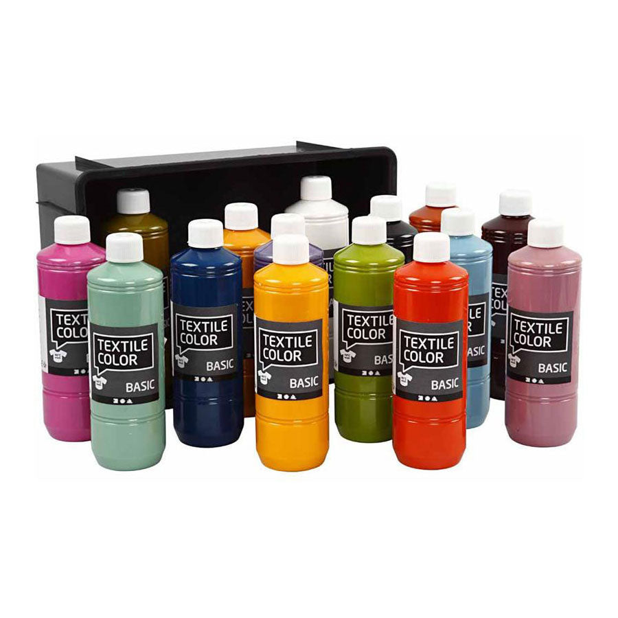 Creativ company textielkleur semi-dekkende textielverf, 15x500ml