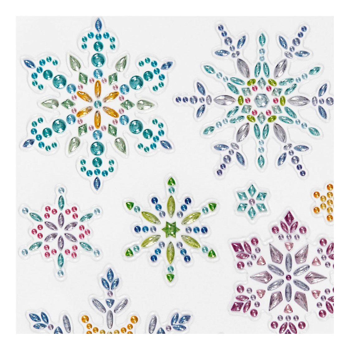 Creativ company diamantstickers ijskristallen, 1 vel