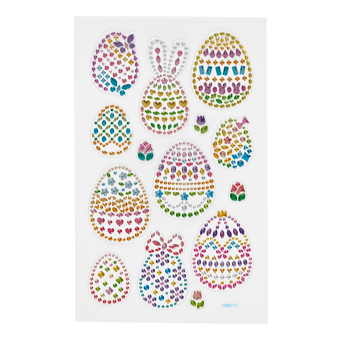Creativ company diamantstickers paaseieren, 1 vel