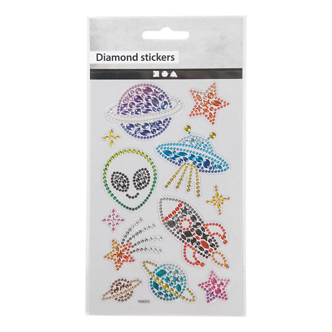 Creative company diamantstickers ruimte, 1 vel