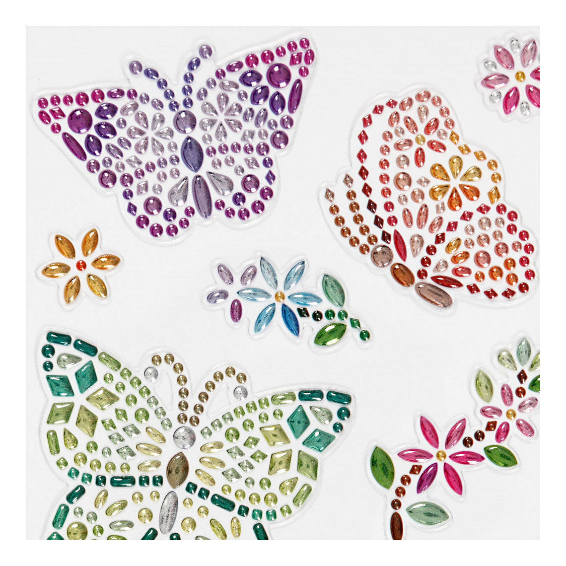 Creative company diamantstickers vlinder, 1 vel